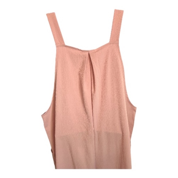 β¨ EUC Dusty Rose Casual Wide Leg Overalls Jumpsuit | Size XL - Picture 8 of 11